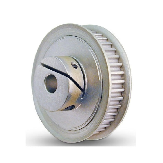 Timing Pulley   38 Tooth x 9 mm Wide - 6.35 mm Bore  -  Aluminium - EZ-Lock Double Flanged - 3 mm GT Curvelinear Pitch - MBA  (Pack of 1)
