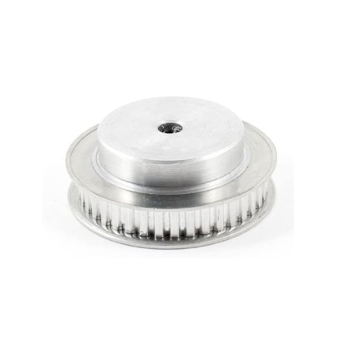 Timing Pulley   40 Tooth x 32 mm Wide Unfinished 16 mm Bore  -  Aluminium - Double Flanged - 10 mm AT10 Trapezoidal Pitch - MBA  (Pack of 1)