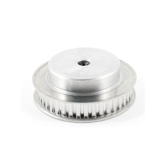 Timing Pulley   44 Tooth x 10 mm Wide Unfinished 8 mm Bore  -  Aluminium - Unflanged - 5 mm AT5 Trapezoidal Pitch - MBA  (Pack of 1)