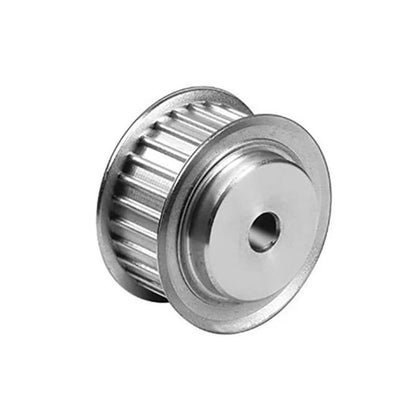 Timing Pulley   22 Tooth x 16 mm Wide Unfinished 6 mm Bore  -  Aluminium - Double Flanged - 5 mm AT5 Trapezoidal Pitch - MBA  (Pack of 1)