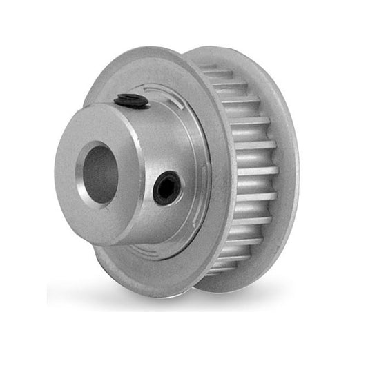 Timing Pulley   32 Tooth 9mm Wide - 6.35 mm Bore  - Finished Aluminium - Active - 3 mm HTD Curvelinear Pitch - MBA  (Pack of 1)