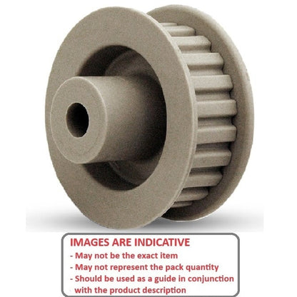 Timing Pulley   40 Tooth x 9 Wide x 6 mm Bore  -  Plastic - Double Flanged - 3 mm GT Curvelinear Pitch - MBA  (Pack of 1)