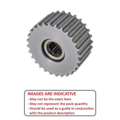 Timing Pulley    L 9.525mm (3/8 in.) 22 Tooth 25.4mm Wide 66.1mm PCD 25.400mm Bore  - Idler Pulley Steel - Needle Roller - 9.525mm (3/8 Inch) L Series Trapezoidal Pitch - MBA  (Pack of 1)