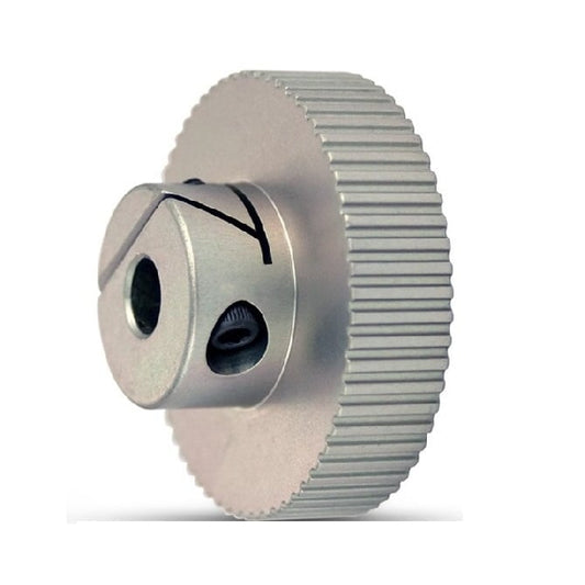 Timing Pulley   48 Tooth x 9 mm Wide - 8 mm Bore  -  Aluminium - EZ-Lock Unflanged - 3 mm GT Curvelinear Pitch - MBA  (Pack of 1)