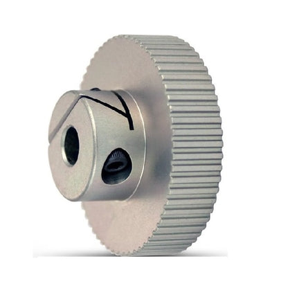 Timing Pulley   50 Tooth x 9 mm Wide - 7.938 mm Bore  -  Aluminium - EZ-Lock Unflanged - 3 mm GT Curvelinear Pitch - MBA  (Pack of 1)