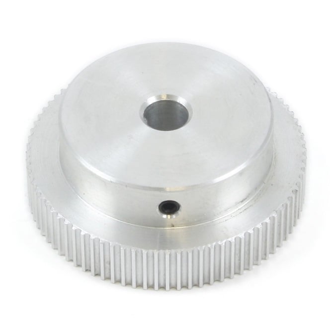 Timing Pulley   60 Tooth x 6 mm Wide Unfinished 8 mm Bore  -  Aluminium - Unflanged - 2.5 mm T2.5 Trapezoidal Pitch - MBA  (Pack of 1)