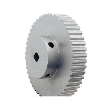 Timing Pulley   68 Tooth 9mm Wide - 7.938 mm Bore  - Finished Aluminium - Unflanged - 3 mm HTD Curvelinear Pitch - MBA  (Pack of 1)