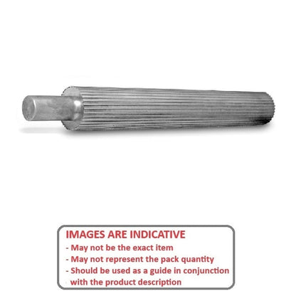 Timing Pulley  150 tooth x 203.2 mm  -  Aluminium - Stock Length - 2.073 mm (0.082 Inch) 40DP Trapezoidal Pitch - MBA  (Pack of 1)