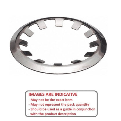 Push On Retaining Ring   11.23 x 0.38 mm  - Push On Stainless PH 15-7-17-7 - MBA  (Pack of 10)