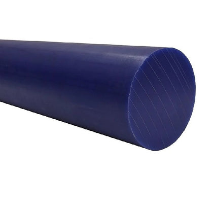 Round Rod   38.1 x 1219 mm Urethane 90A - Blue - MBA  (Pack of 1)