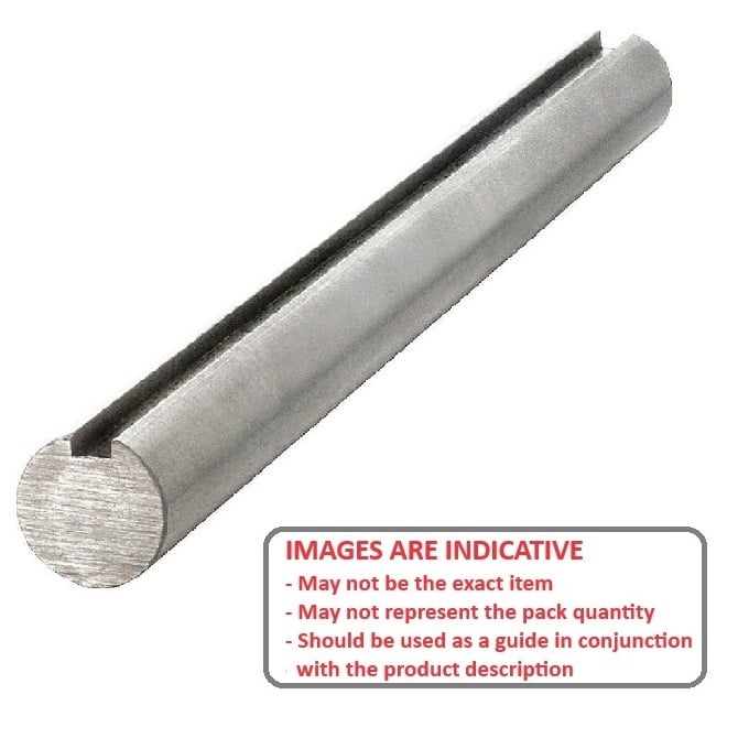 Shafting   15.875 x 912 mm  - Keyed C1018 Cold Drawn Steel - MBA  (Pack of 4)