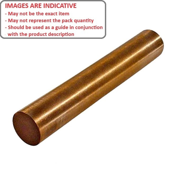 Round Rod    6.35 x 50.8 mm Sintered Bronze SAE 841 - MBA  (Pack of 1)