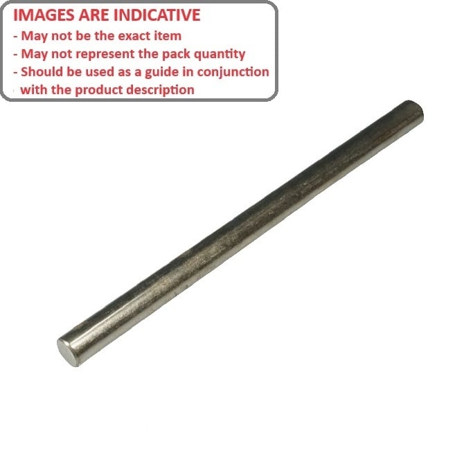 Round Rod    9.53 x 914.4 mm  -  Stainless 316 Grade - MBA  (1 Length)