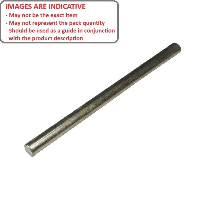 Round Rod    9.53 x 304.8 mm  -  Stainless 302 Grade - MBA  (Pack of 1)