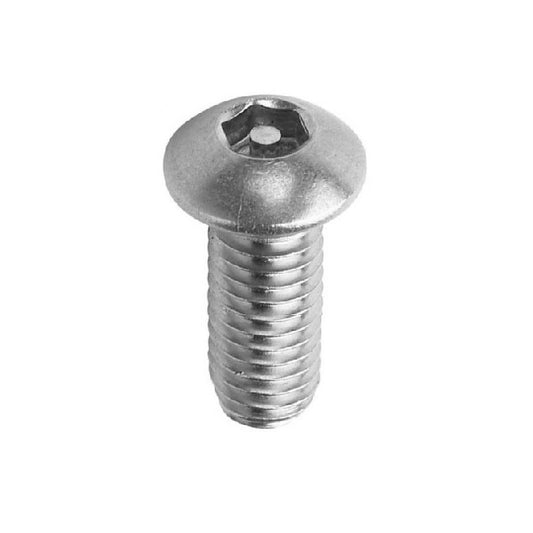 Screw M3 x 12 mm 304 Stainless - Security Button Socket - MBA  (Pack of 6)