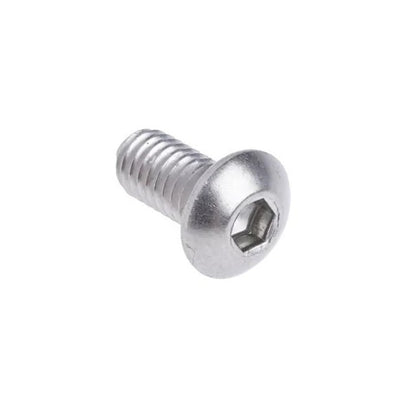Screw    M2.5 x 5 mm  -  304 Stainless - Button Socket - MBA  (Pack of 10)