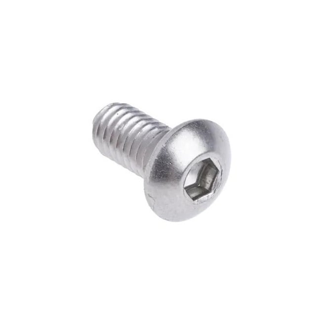 Screw    M10 x 25 mm  -  304 Stainless - Button Socket - MBA  (Pack of 50)