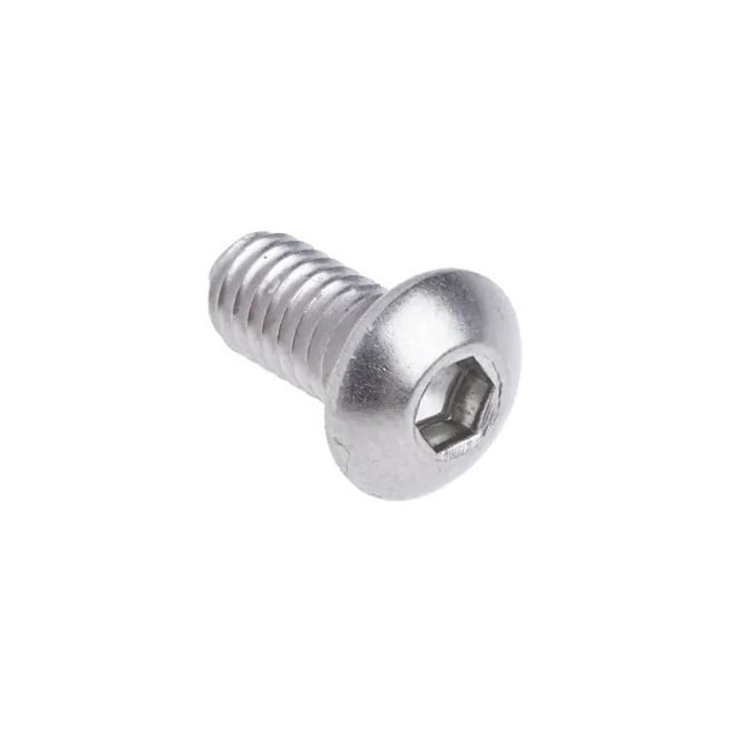 Screw    M2 x 3 mm  -  304 Stainless - Button Socket - MBA  (Pack of 50)