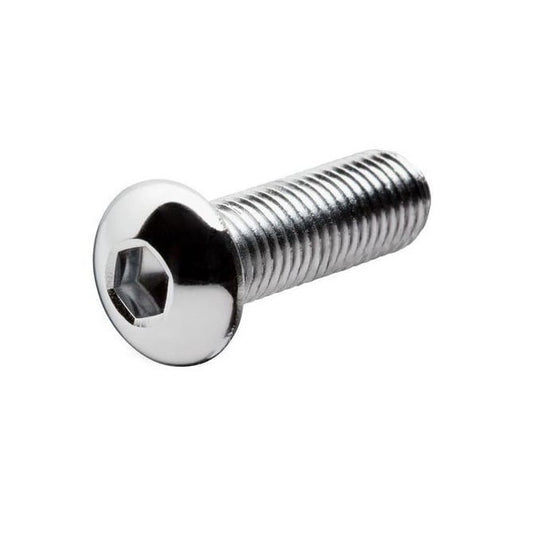 Screw    M12 x 40 mm  -  Stainless 316 - A4 - Button Socket - MBA  (Pack of 5)