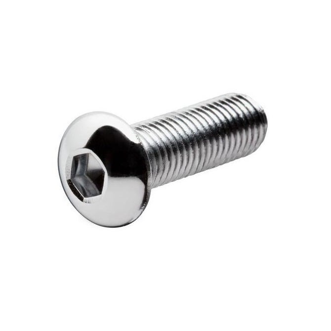 Screw    M6 x 20 mm  -  Stainless 316 - A4 - Button Socket - MBA  (Pack of 100)