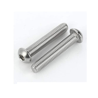 Screw 10-32 UNF x 31.8 mm 304 Stainless - Button Socket - MBA  (Pack of 10)