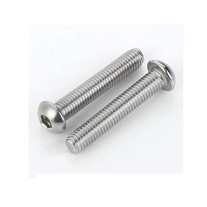 Screw    M2.5 x 16 mm  -  304 Stainless - Button Socket - MBA  (Pack of 10)