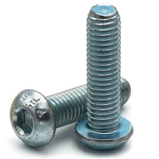 Screw    M4 x 40 mm  -  Zinc Plated Steel - Button Socket - MBA  (Pack of 50)