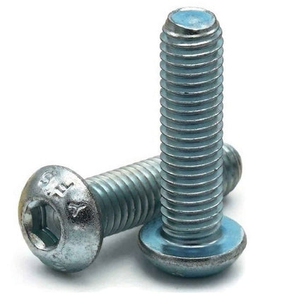 Screw 10-32 UNF x 31.8 mm Zinc Plated Steel - Button Socket - MBA  (Pack of 50)