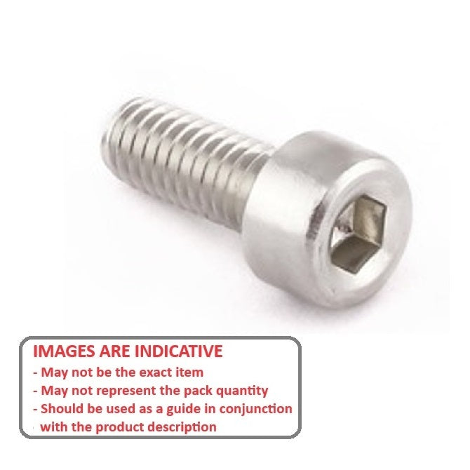 Screw 4-40 UNC x 6.4 mm Aluminium - Cap Socket - MBA  (Pack of 25)