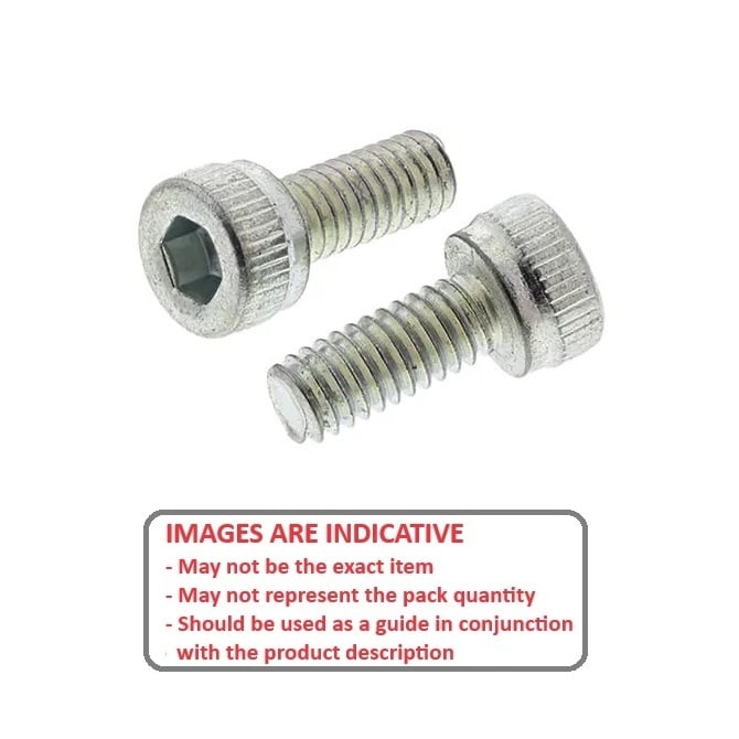 Screw 5/16-18 BSW x 12.7 mm Zinc Plated Steel - Cap Socket - MBA  (Pack of 50)