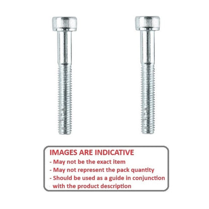 Screw    M6 x 130 mm  -  Zinc Plated Steel - Cap Socket - MBA  (Pack of 5)