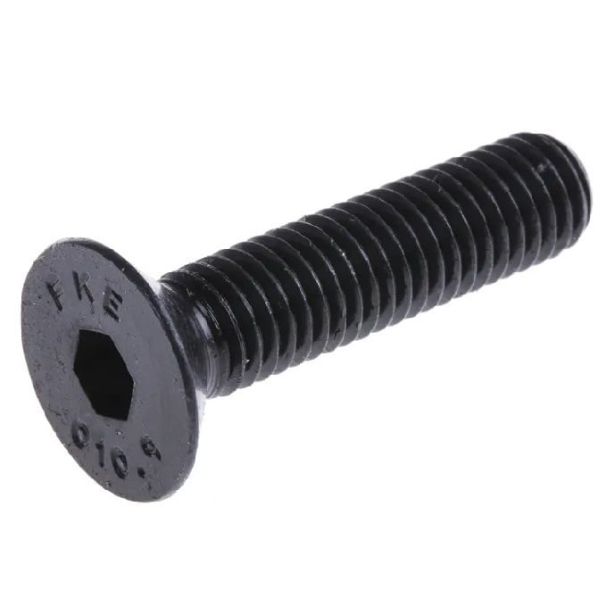 Screw    M20 x 80 mm  -  High Tensile Steel Black Oxide - Countersunk Socket - MBA  (Pack of 25)