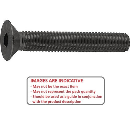 Screw    M14 x 80 mm  -  High Tensile Steel Black Oxide - Countersunk Socket - MBA  (Pack of 5)