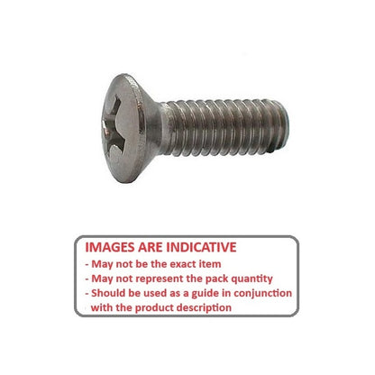 Screw    M3 x 6 mm 304 Stainless - Countersunk Oval Top Philips - MBA  (Pack of 20)