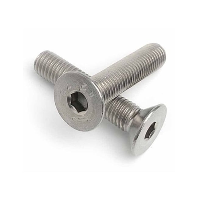 Screw    M2 x 6 mm  -  304 Stainless - Countersunk Socket - MBA  (Pack of 50)