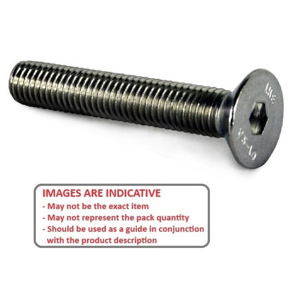 Screw    M12 x 80 mm  -  304 Stainless - Countersunk Socket - MBA  (Pack of 1)