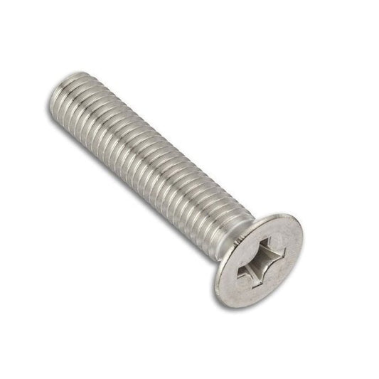 Screw 2-56 UNC x 9.5 mm 304 Stainless - Countersunk Philips - MBA  (Pack of 50)