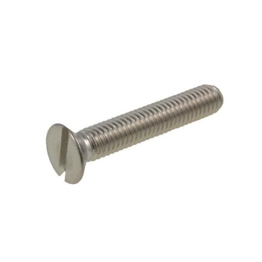 Screw    M2.5 x 20 mm  -  316 Stainless - Countersunk Slotted - MBA  (Pack of 75)