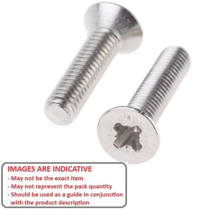 Screw    M3 x 10 mm  -  Titanium CP Grade 1 - Countersunk Philips - MBA  (Pack of 50)