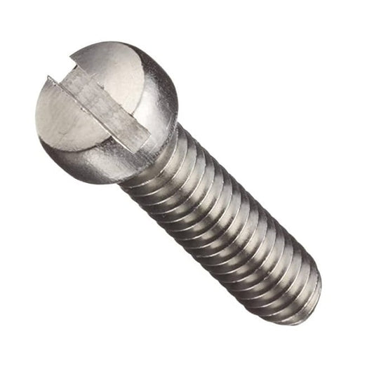 Screw    M2.5 x 12 mm 316 Stainless - Fillister Head Slotted - MBA  (Pack of 50)