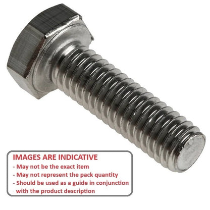 Screw    M3 x 10 mm  -  304 Stainless - Hex Head - MBA  (Pack of 50)