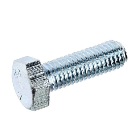 Screw    M6 x 75 mm  -  Zinc Plated Steel - Hex Head - MBA  (Pack of 50)