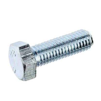 Screw    M10 x 140 mm  -  Zinc Plated Steel - Hex Head - MBA  (Pack of 5)