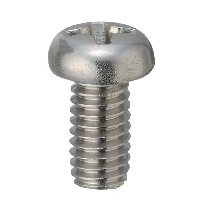 Screw 12-24 UNC x 15.90 mm 304 Stainless - Pan Head Philips - MBA  (Pack of 10)