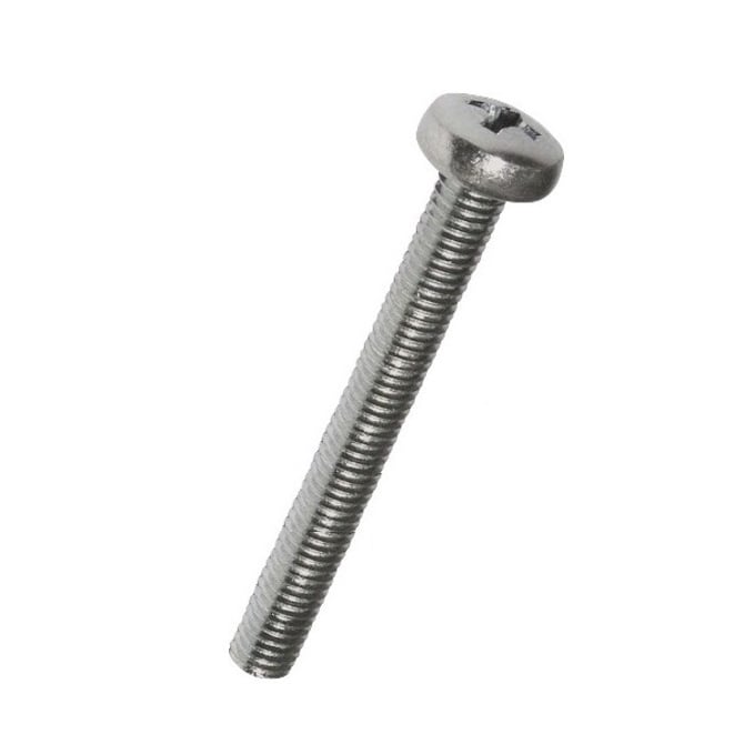 Screw    M5 x 40 mm  -  304 Stainless - Pan Head Philips - MBA  (Pack of 10)