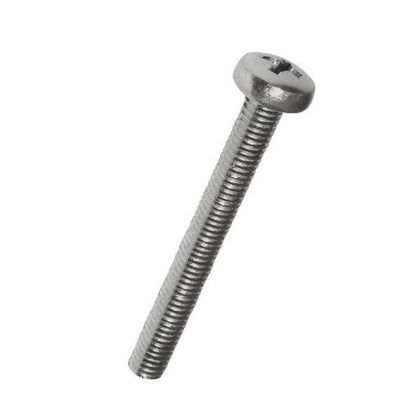 Screw 4-40 UNC x 31.8 mm 304 Stainless - Pan Head Philips - MBA  (Pack of 100)