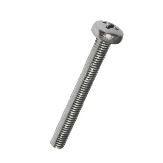 Screw    M2.5 x 25 mm  -  304 Stainless - Pan Head Philips - MBA  (Pack of 20)