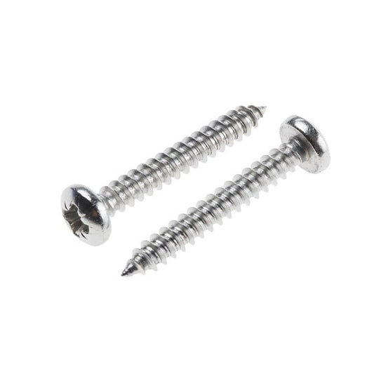 Self Tapping Screw    3.5 x 31.8 mm 304 Stainless - Pan Head Philips - MBA  (Pack of 100)