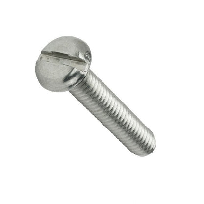 Screw    M2.5 x 10 mm  -  Zinc Plated Steel - Pan Head Slotted - MBA  (Pack of 100)