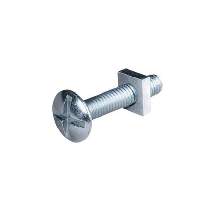 Screw 3/16-24 BSW x 9.5 mm Zinc Plated Steel - Roof Bolt - MBA  (Pack of 100)